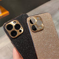 Housse de protection pour CD en métal pour téléphone Glitter Diamant Électroplaqué