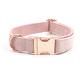 Feuille de col en or rose de velours