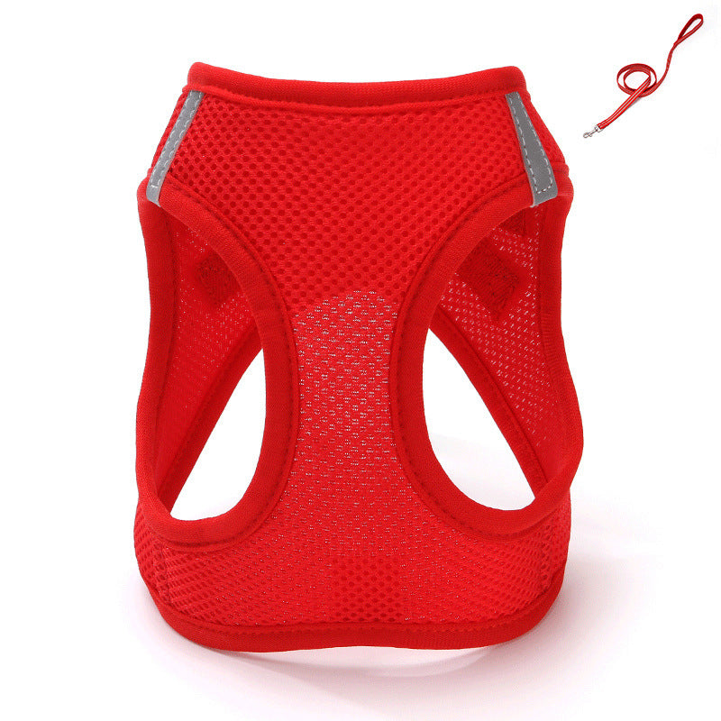 Pull de chat Rope Vest-style Slip chiens et chats Rope Pet sortie Mesh Cat laisse
