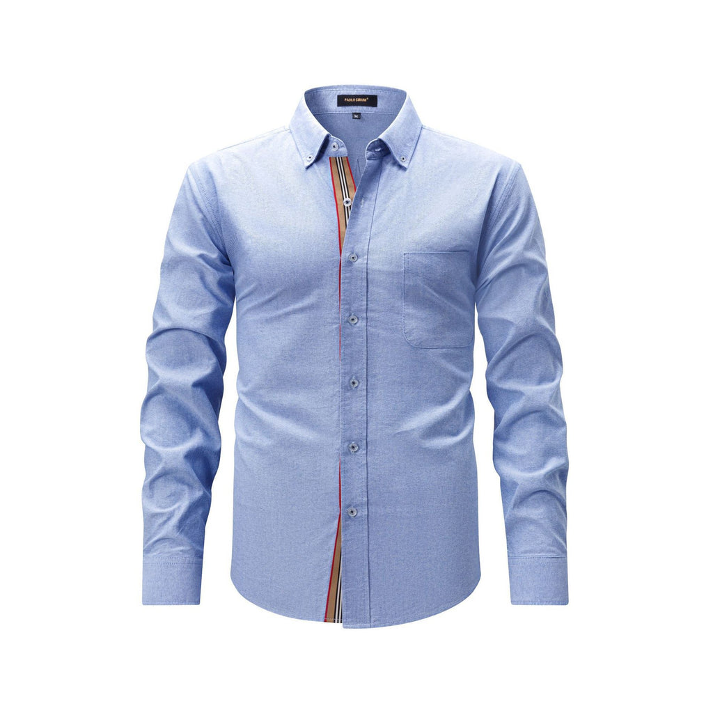 Chemise de mode décontractée homme avec plateau tissé