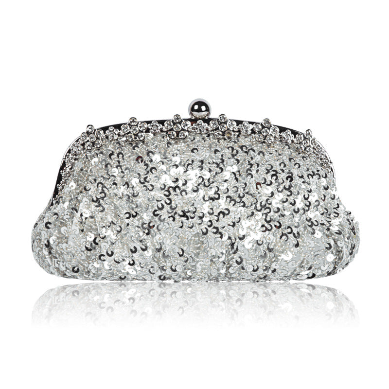 Épaule de sac à dos enduite de diamant entièrement perlée et pailletée ou perle de vintage Crossbody