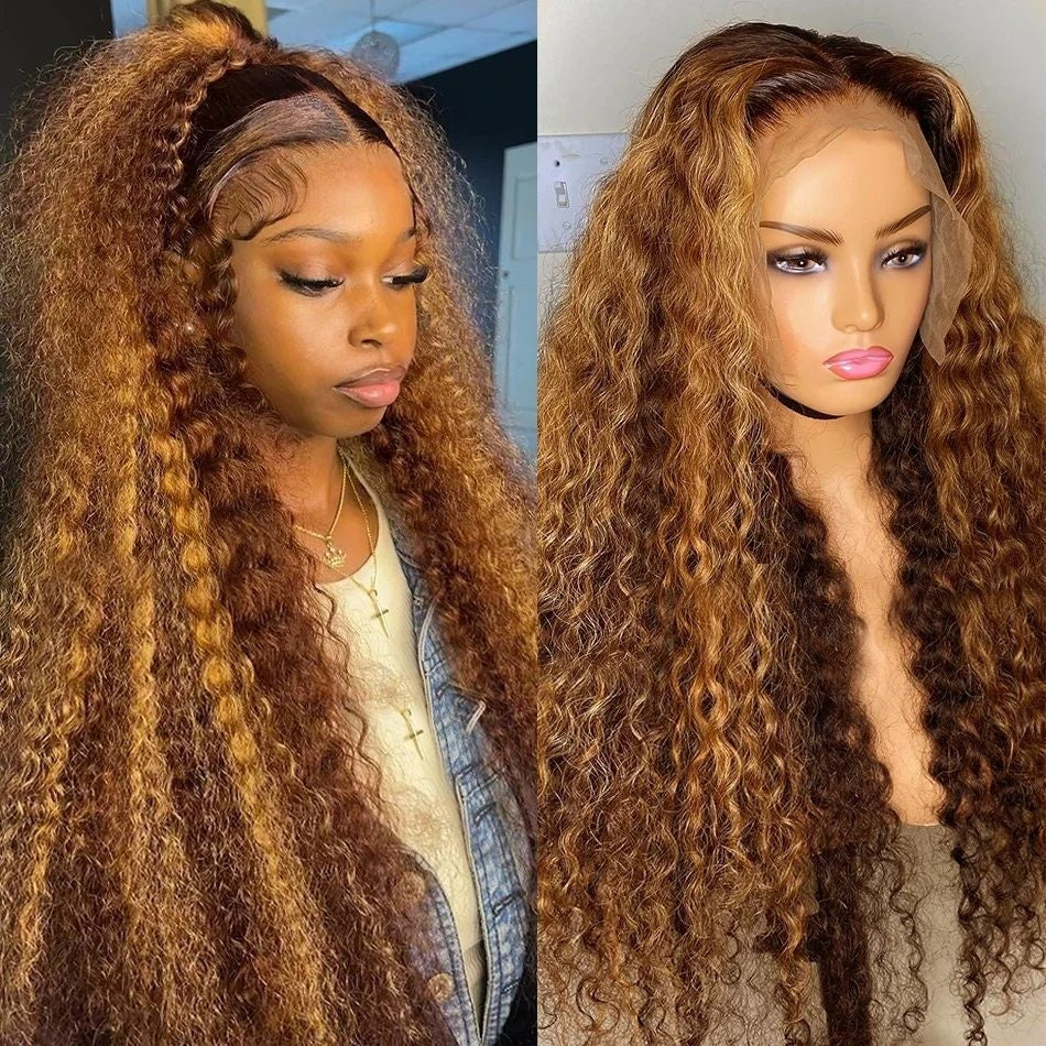 Petit volume Wound Tube Afro Long Curly Wig