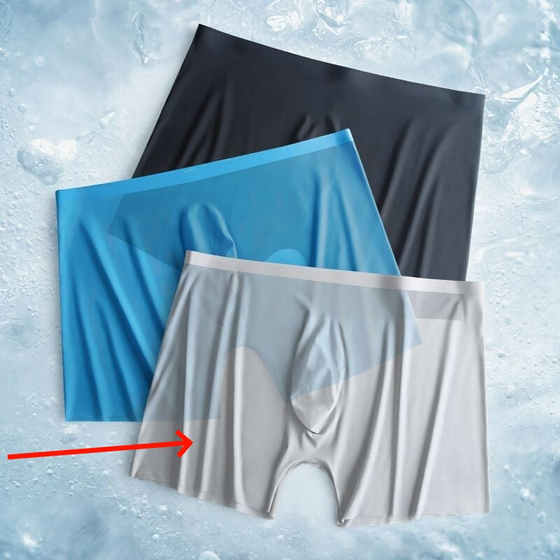 Sous-vêtements pour hommes Soie glacée ultra-mince Respirant Traceless Séchage rapide