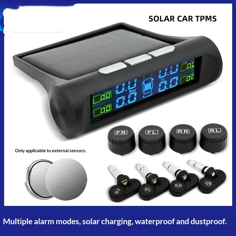 Moniteur de pression des pneus sans fil à énergie solaire