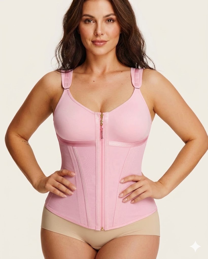 Double-Layer Tummy Control Waist Shaper Girdle avec Bra