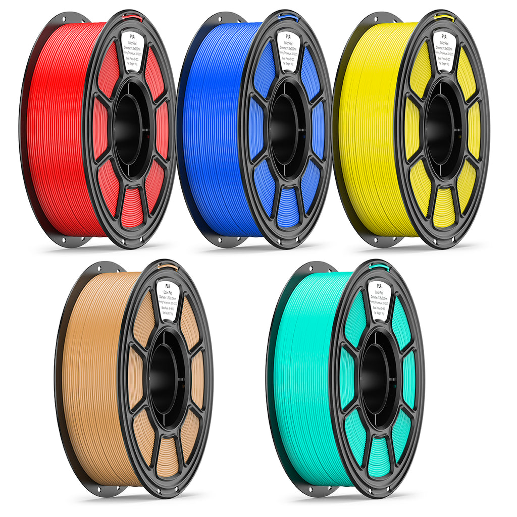 PLA 5 Pack Filament pour imprimante 3D