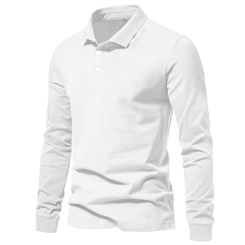 Men's Polo Shirt Business Casual Solid-Color Top