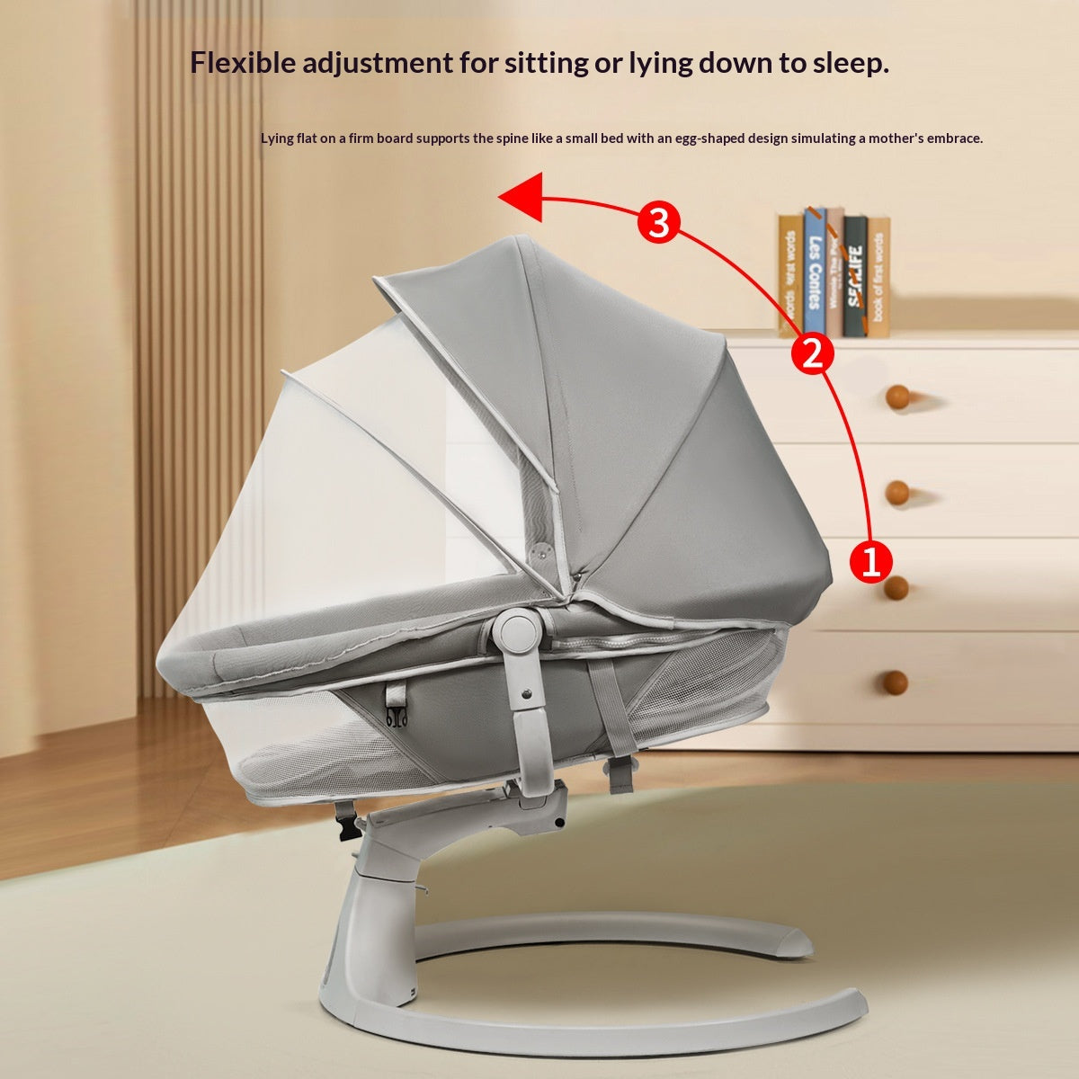 Chaise à bascule électrique Babys avec plusieurs fonctions
