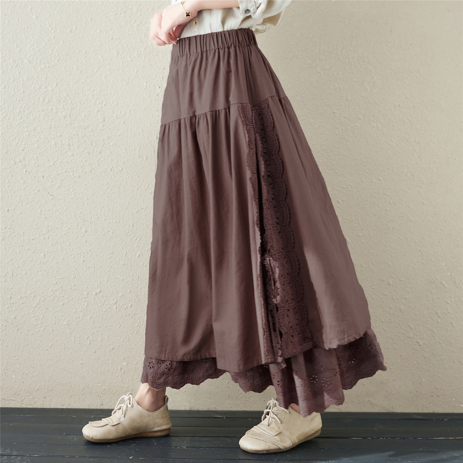 Jupe en dentelle de style japonais