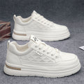 Hommes Casual Sports Blanc Sneakers avec une épaisse semelle