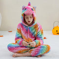 Cartoon animal onesies pour les enfants plus âgés costumes de performance Halloween