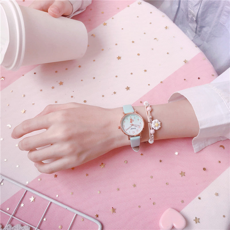 Montre pour enfants analogique de style coréen
