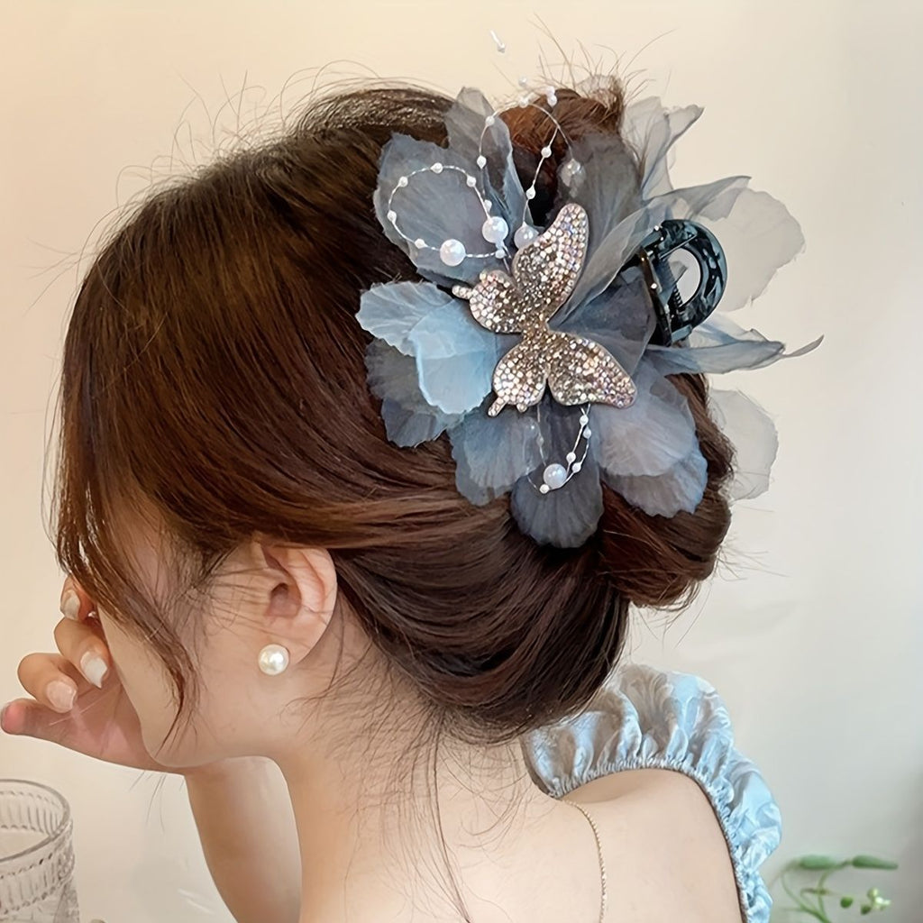 Élégante Bow élégant Updo Shark Clip cheveux accessoire