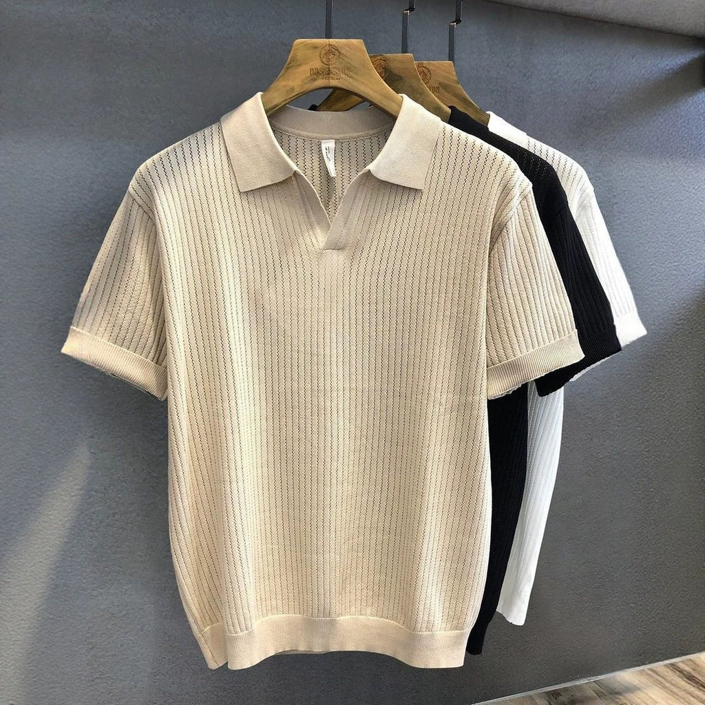 T-shirt à manches courtes avec motif diamant pour hommes