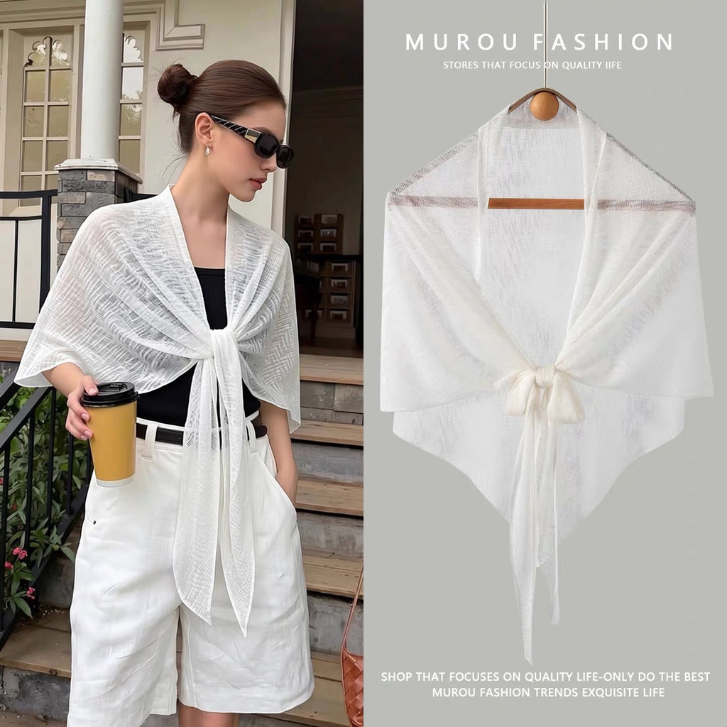 Écharpe en tricotée d'été par le soleil Cheongsam Châle