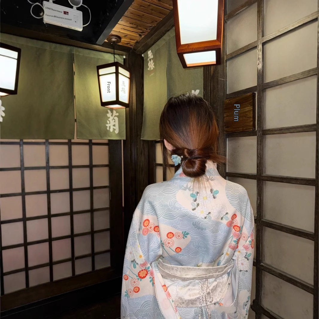 Retro tenue formelle pour les filles de style japonais bain Kimono pour les photos