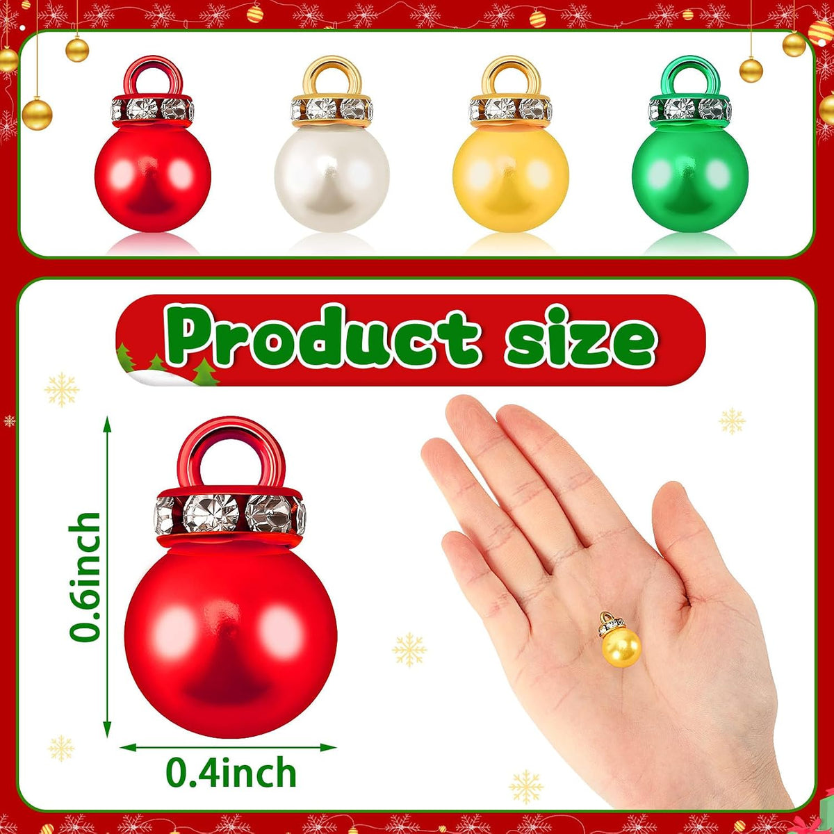 Mini ornements de Noël 90 unités