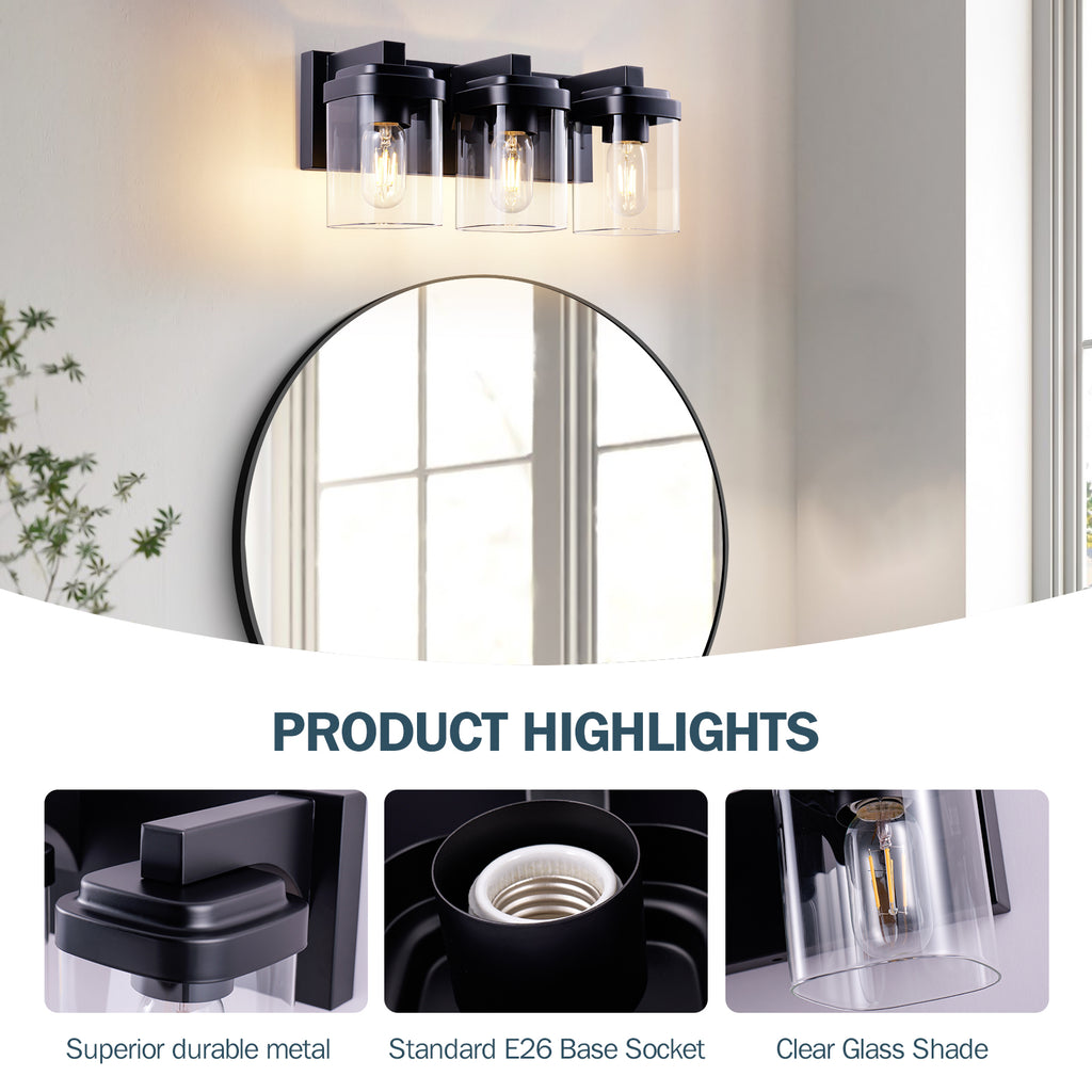 3-Light Bathroom Vanity Light
