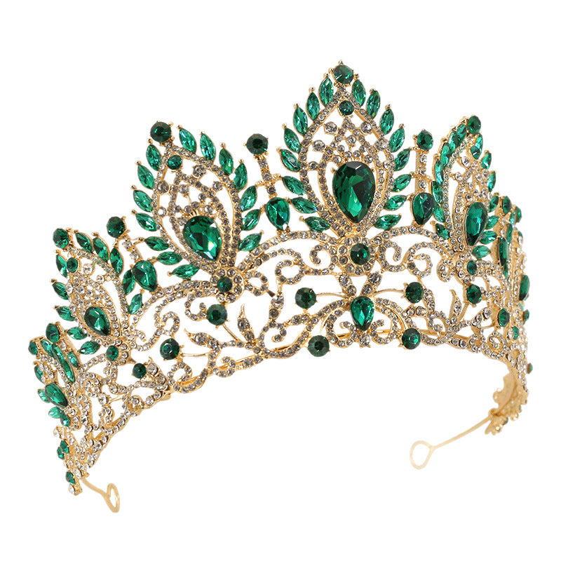 Cristal Crown Headdress Accessoire pour cheveux de mariée Style japonais et coréen haut de gamme