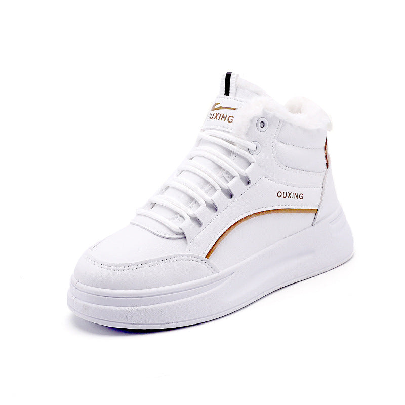 Chaussures casuales en coton, doublées de polaire