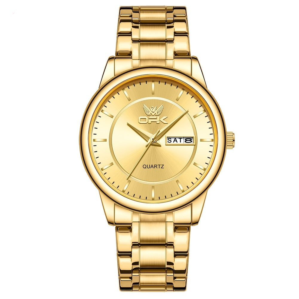 Calendrier fashionnable Montre Quartz étanche lumineuse