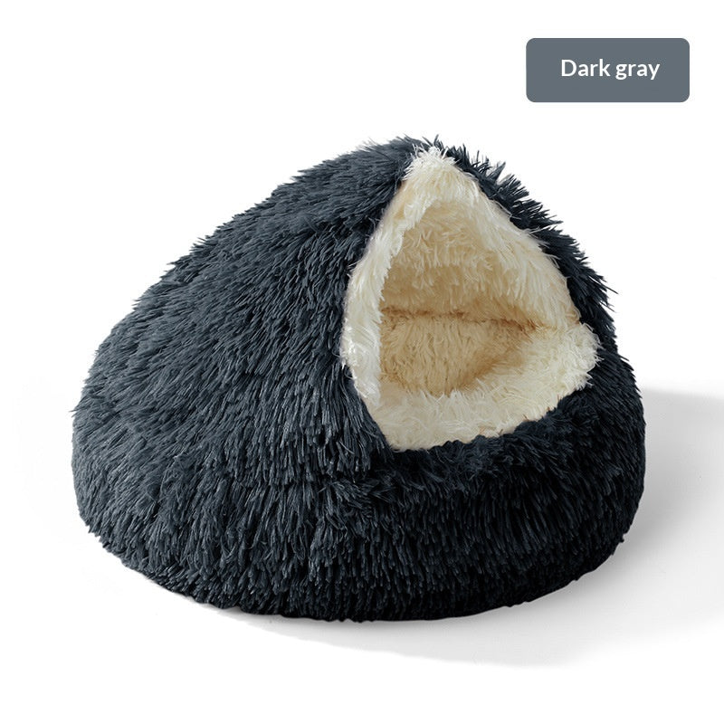 Lit de chat semi-fermé Nest Shell