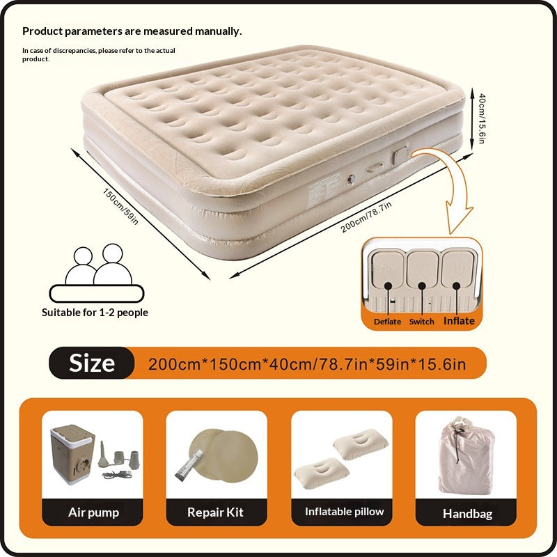 Matelas de pliage portable gonflable automatique Camping