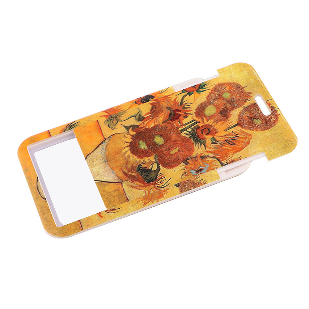 Van Gogh Starry Sunflower Téléphone portable Couverture de carte