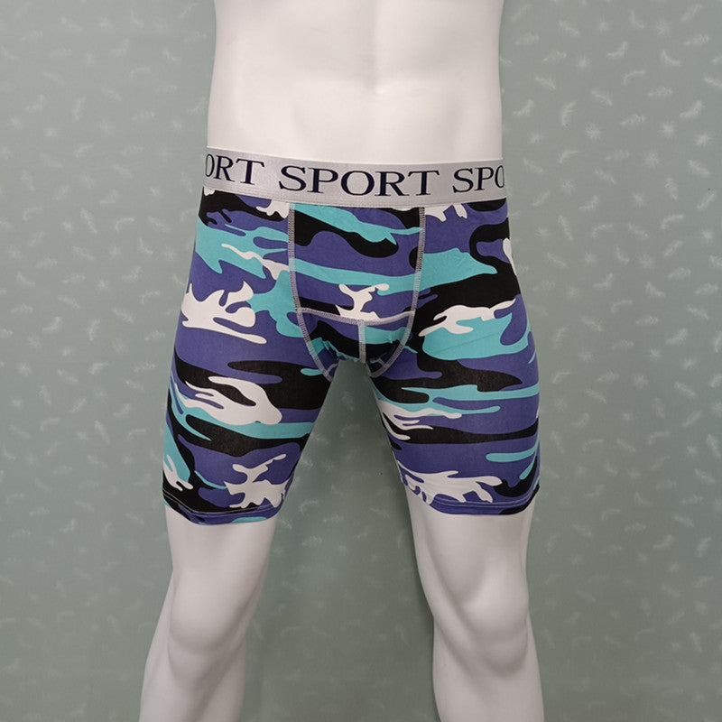 Sous-vêtements en coton pour hommes Camouflage Running Fitness Sports
