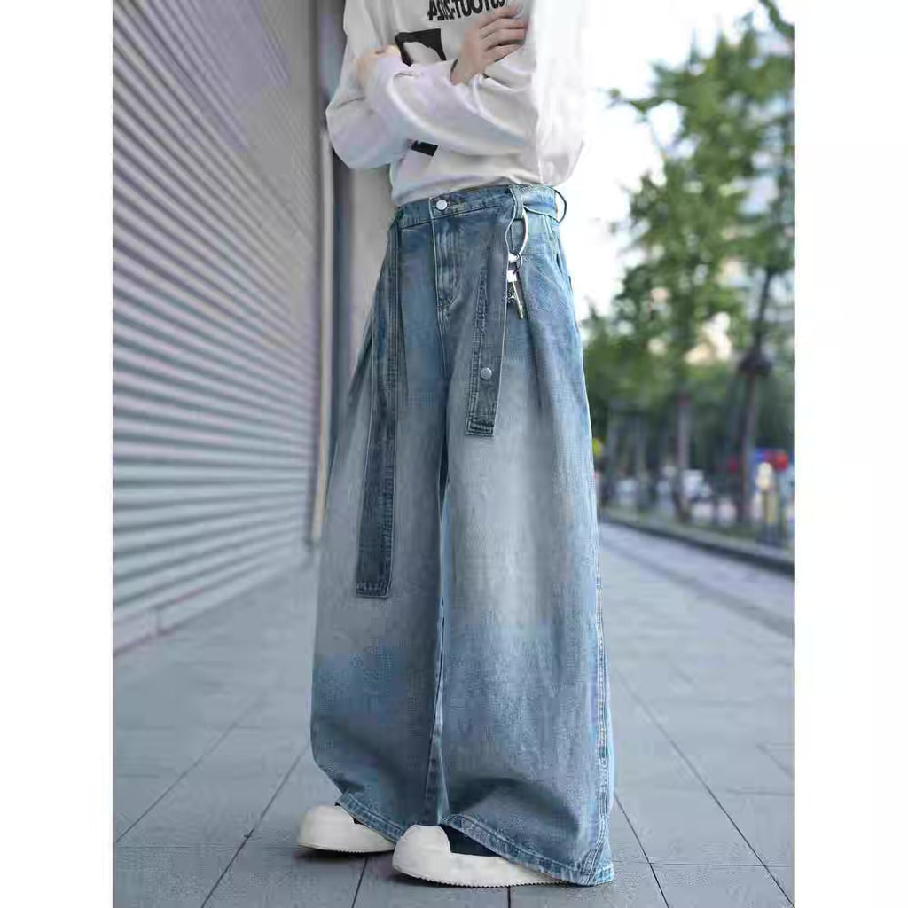 Pantalon bleu vintage style américain