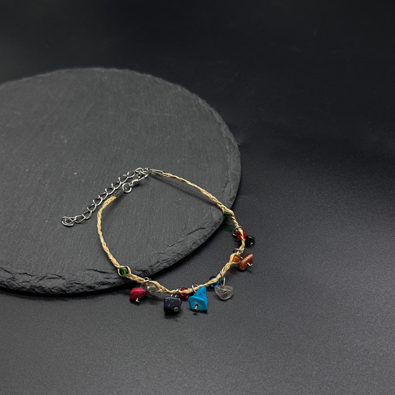 Bracelet de galets de Raffia