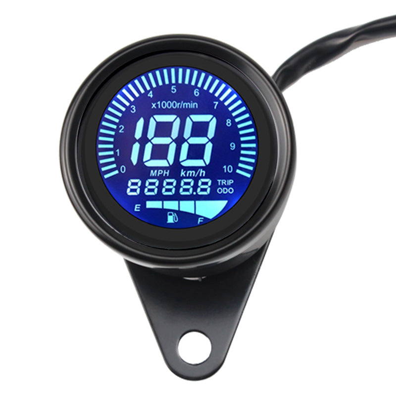 Accessoires de moto Refitting Tachymètre numérique LCD général