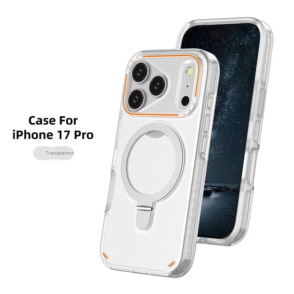 360 rotation support magnétique Matte téléphone Case pour I-Phone 17 Pro 17 Max Plus Shockpr