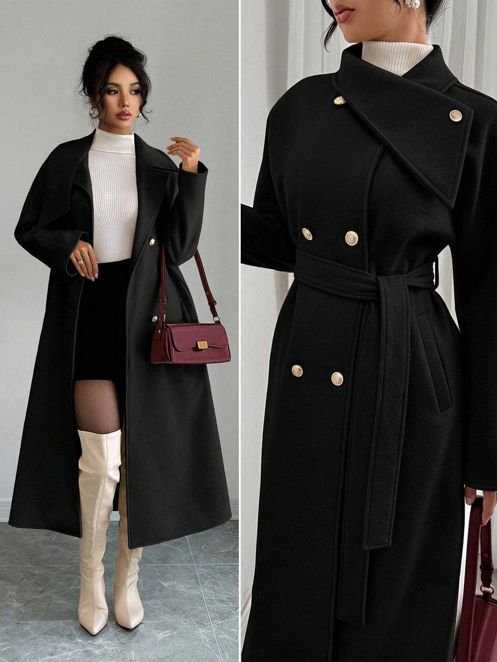 Elegant Autumn Winter Warm Wool Coat