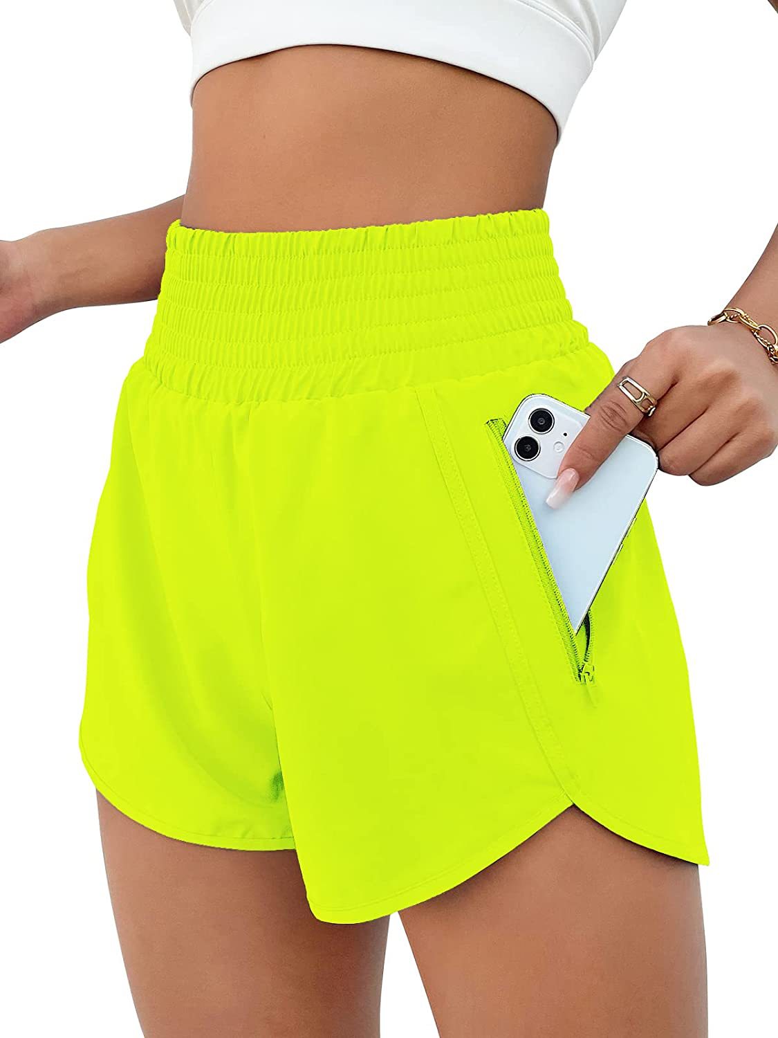 Course haute de femmes Sports de course Faux de Yoga DeuxPiece Short Anti-Light Fitness Wor