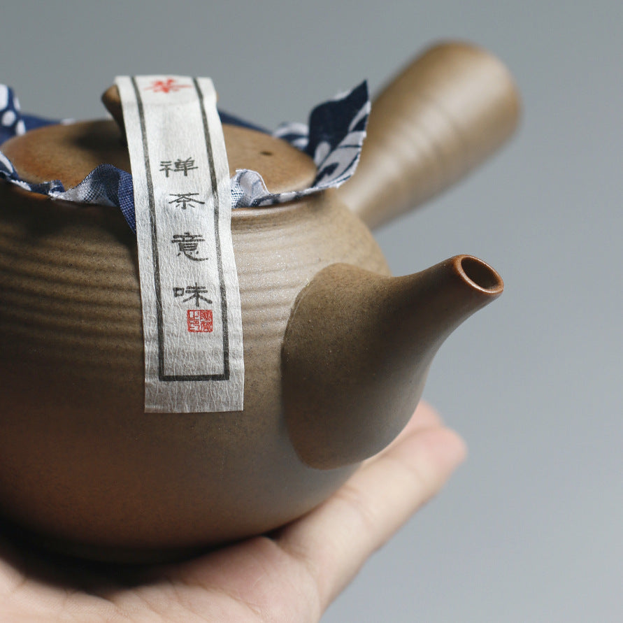 Ensemble de thé à beurre d'alcool en céramique