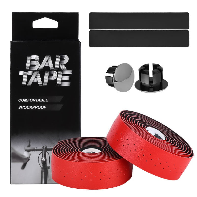 Bande de barre perforée en cuir PU de course de vélo
