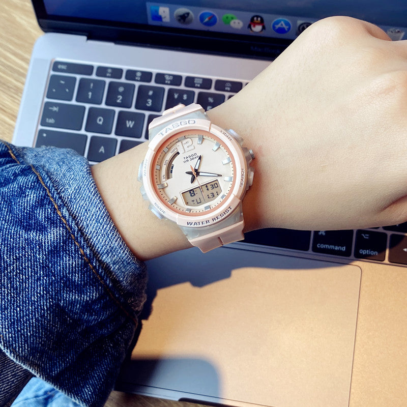 Montre électronique à l'épreuve de l'eau de sport pour enfants tendance
