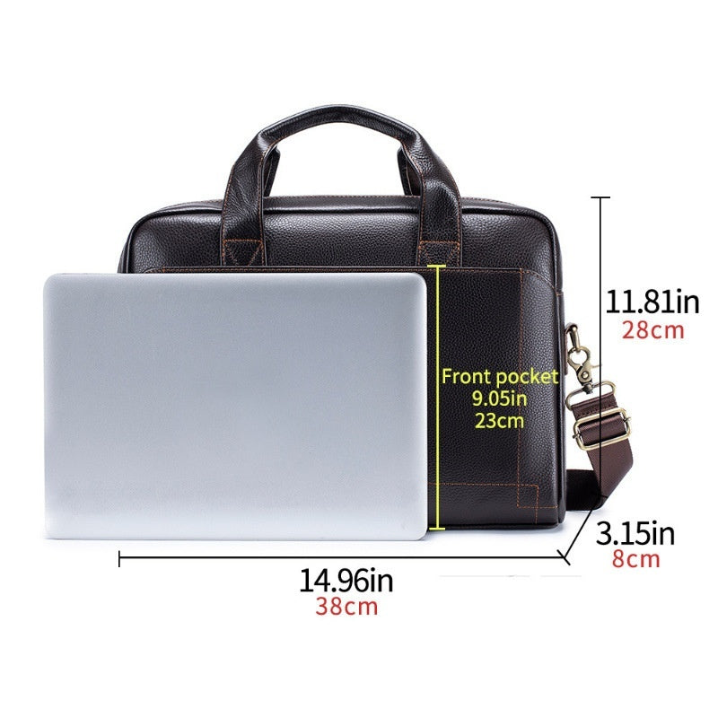 Portfolio portable de première couche pour hommes de mode