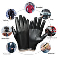 Gants en cuir résistant à l'eau et au vent pour hommes