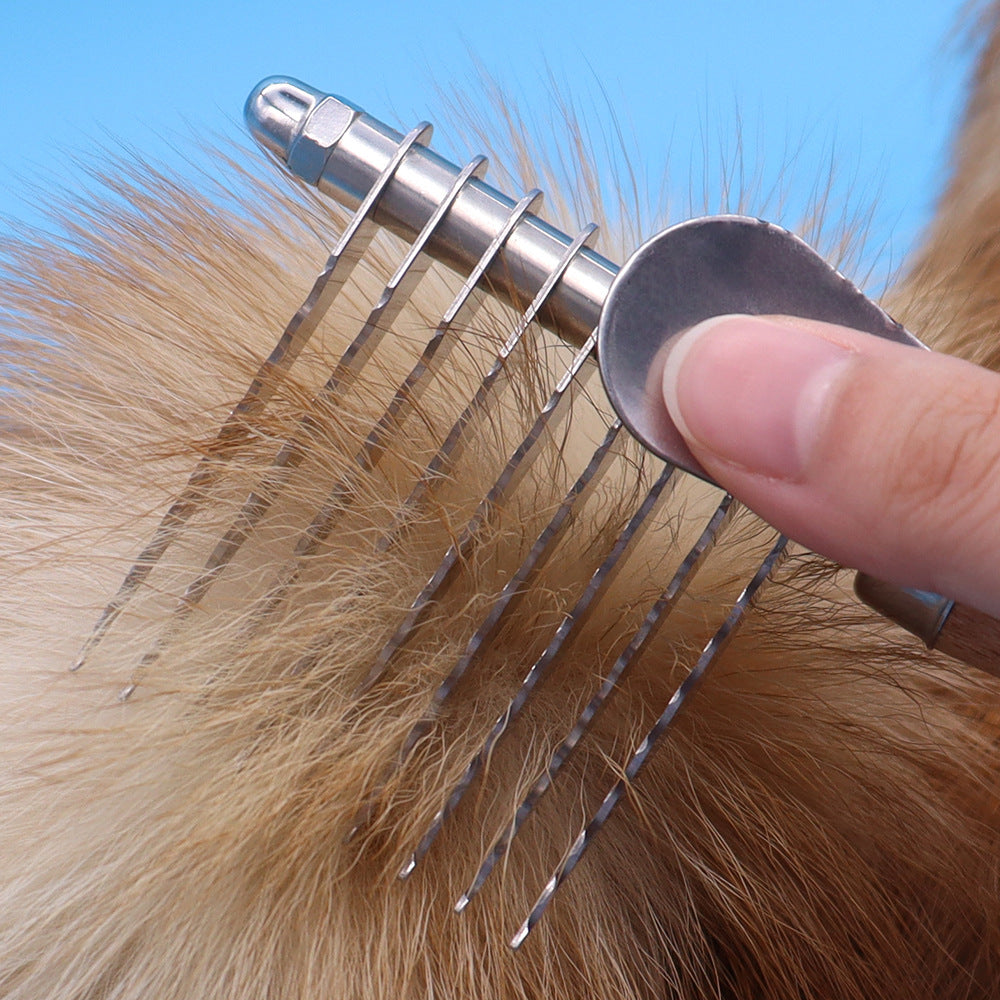 Brosse de toilettage pour animaux de compagnie pour enlever les nœuds et la fourrure des chats