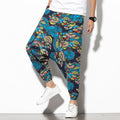 Été Bohème Loose Large-leg Eléphant Flower Beach Pantalons