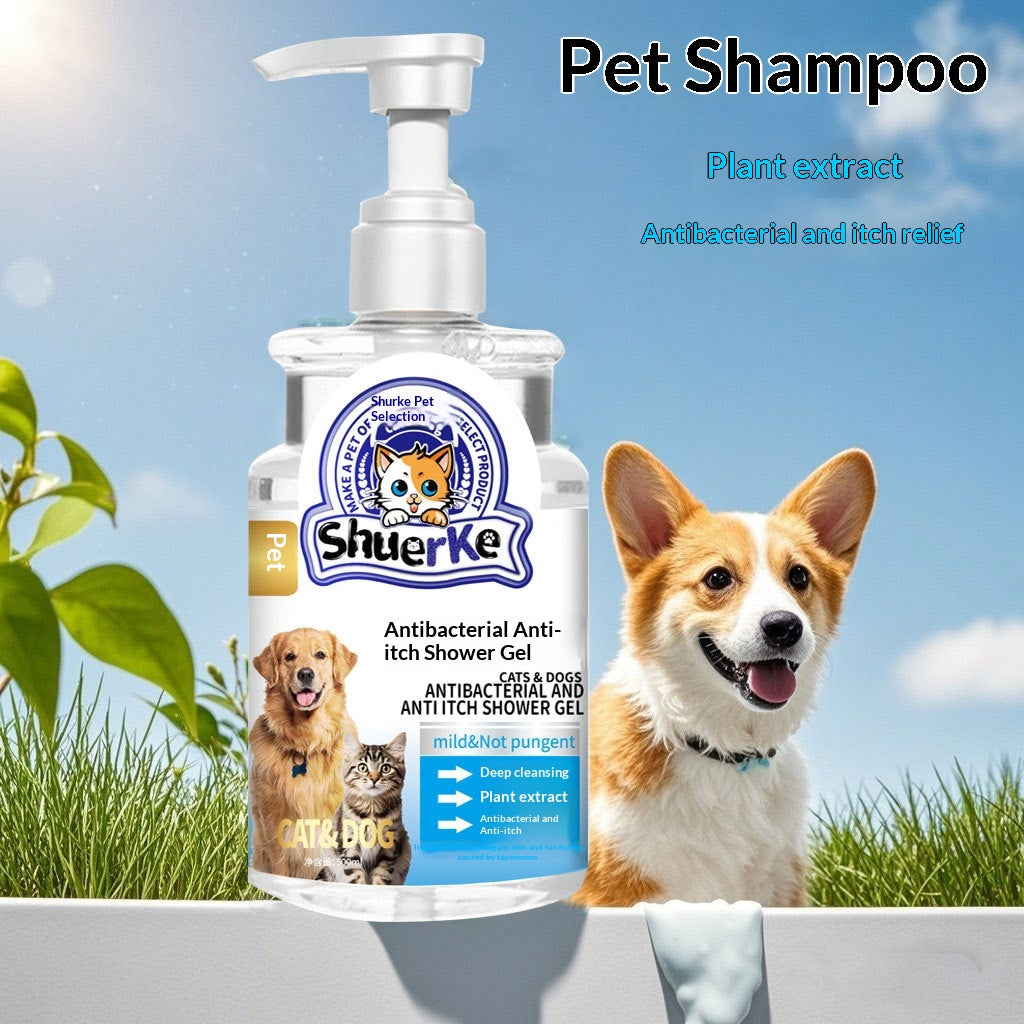 Antibacterial and Deodorizing Pet Shampoo for Cats and Dogs