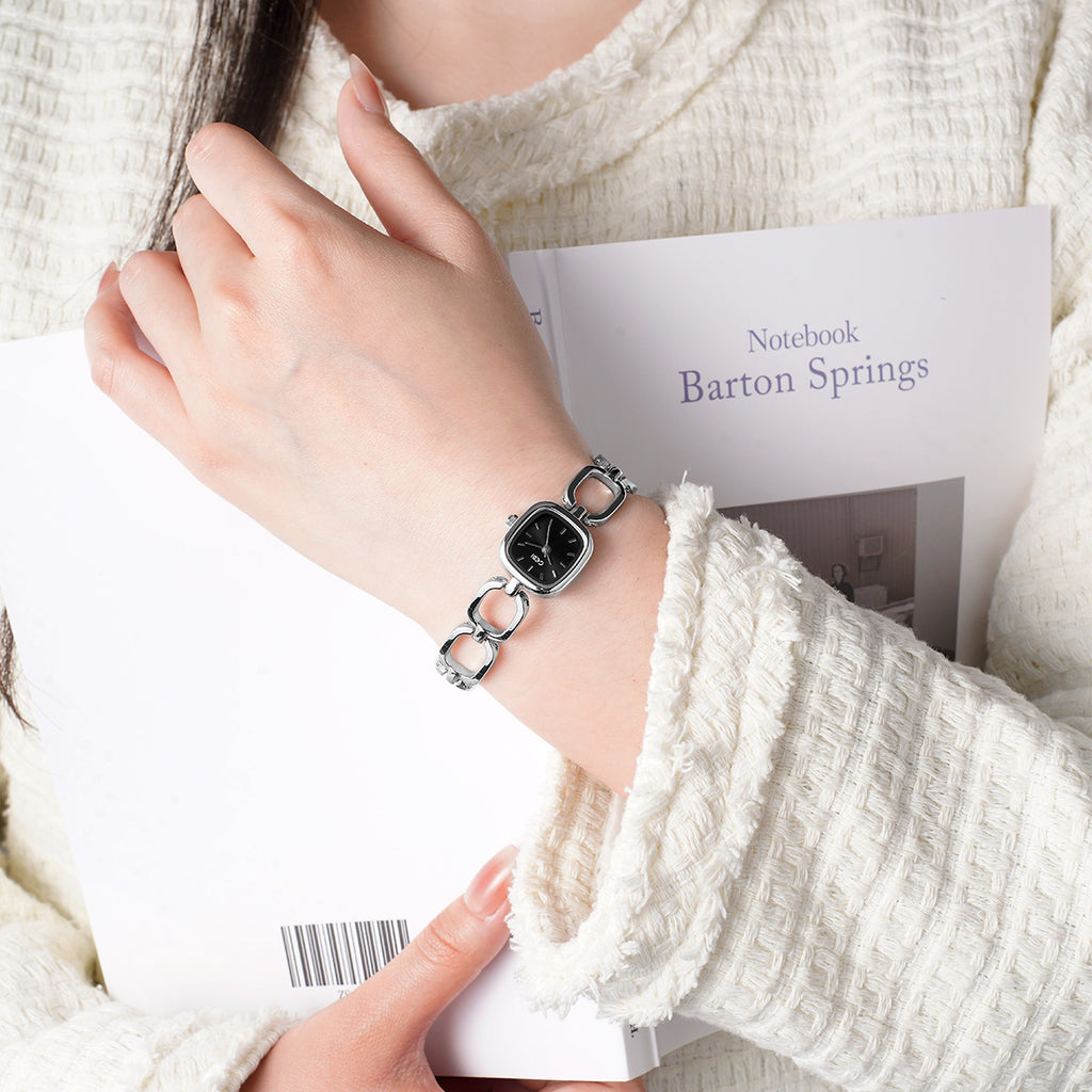 Montre Quartz carré rétro pour femmes