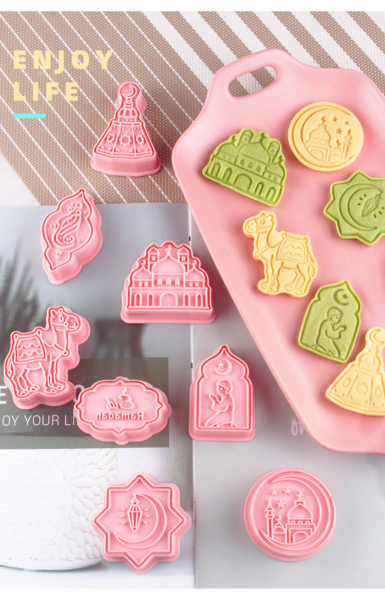 Cookie Mold 3d 3d Diy Plastic Suit Accueil Cake Cookie Type de presse Outil de cuisson Cutter