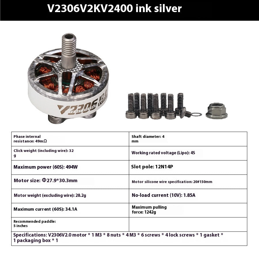 Vent VELOX V2 V2306V2207 V2 Moteur 5 pouces 5S 6s Moteur sans brosse