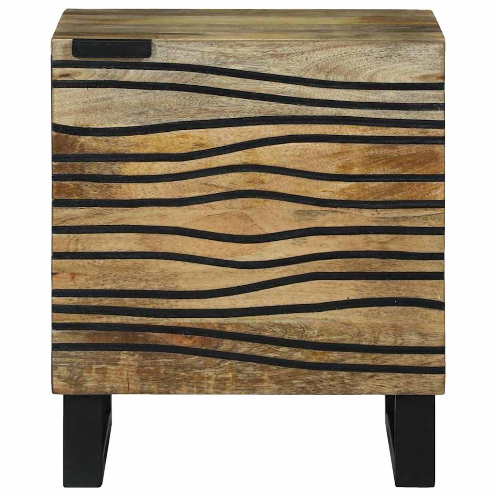 Table de chevet 2 pièces 40 x bois de mangue massif
