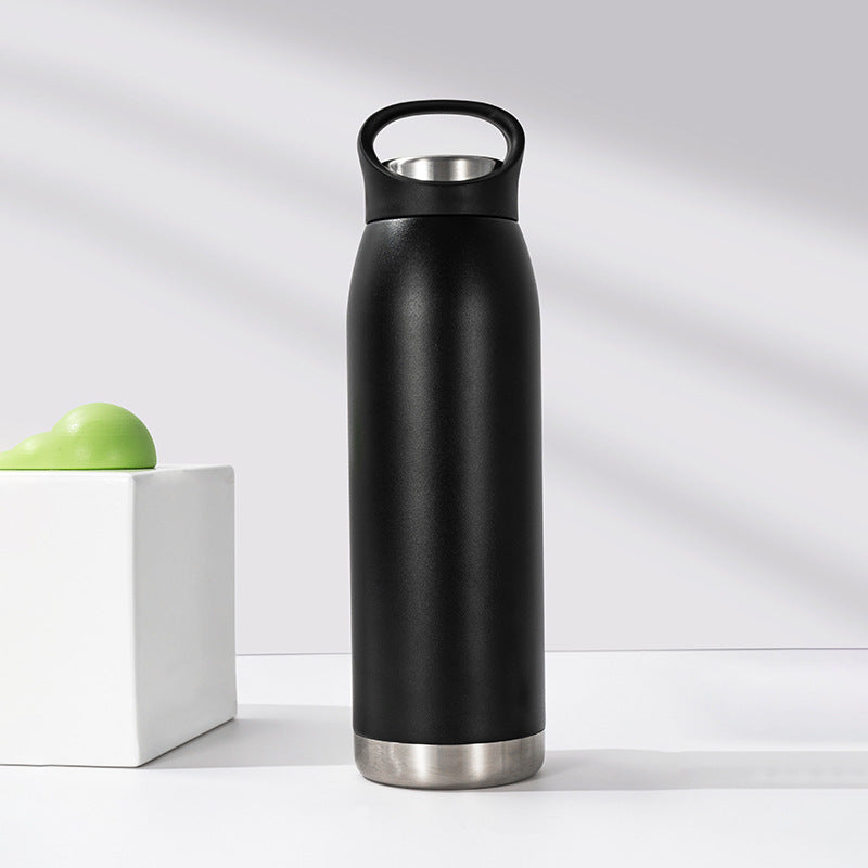 Bouteille d'eau à poignée portable de style américain en acier inoxydable 304 pour usage automobile
