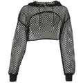 Produit Mesh Hollow Lace-up Sunscreen Blouse T-shirt femme
