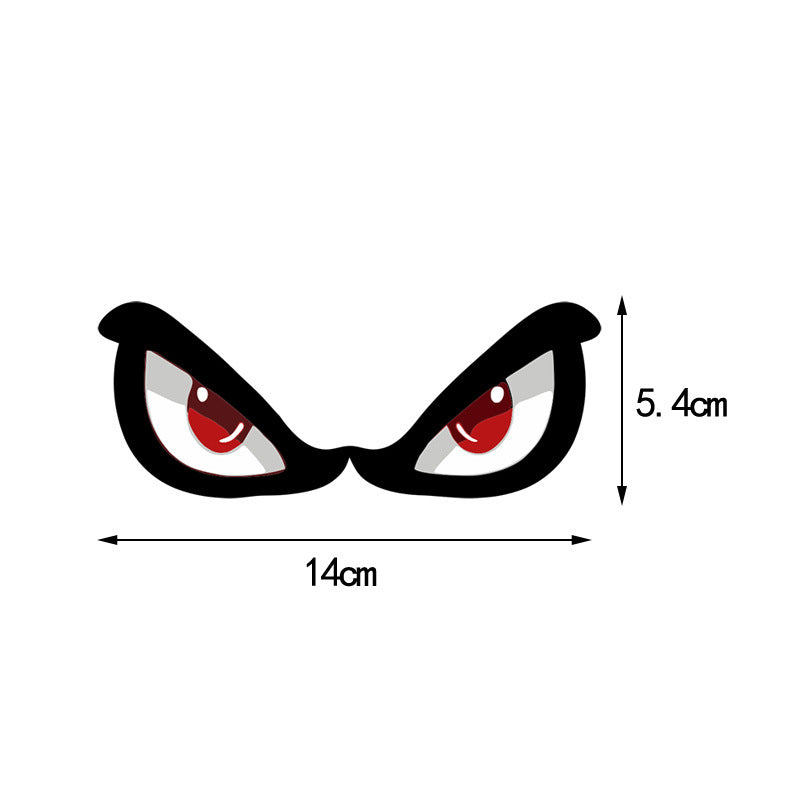3D Simulation Sticker de requin Eye Rearview Mirror Décoration